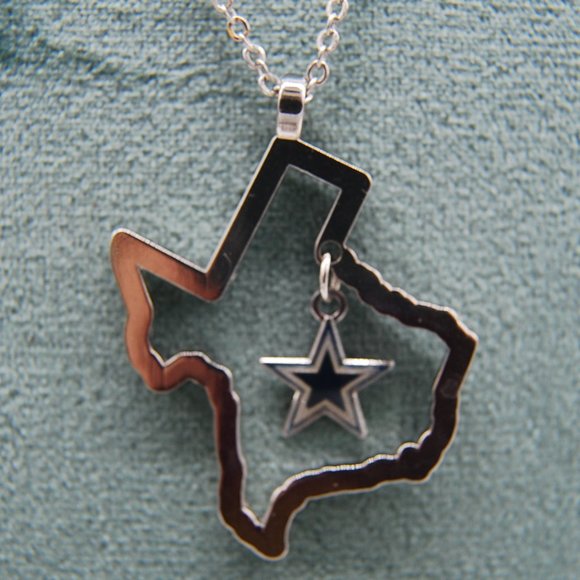 DALLAS COWBOY FANS - Necklace and Earring Combo - Picture 7 of 7